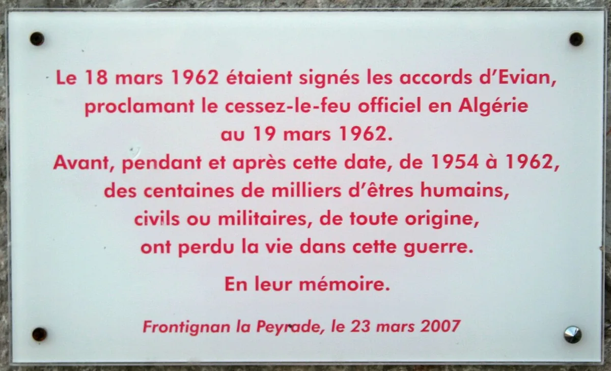 Les accords d'Évian