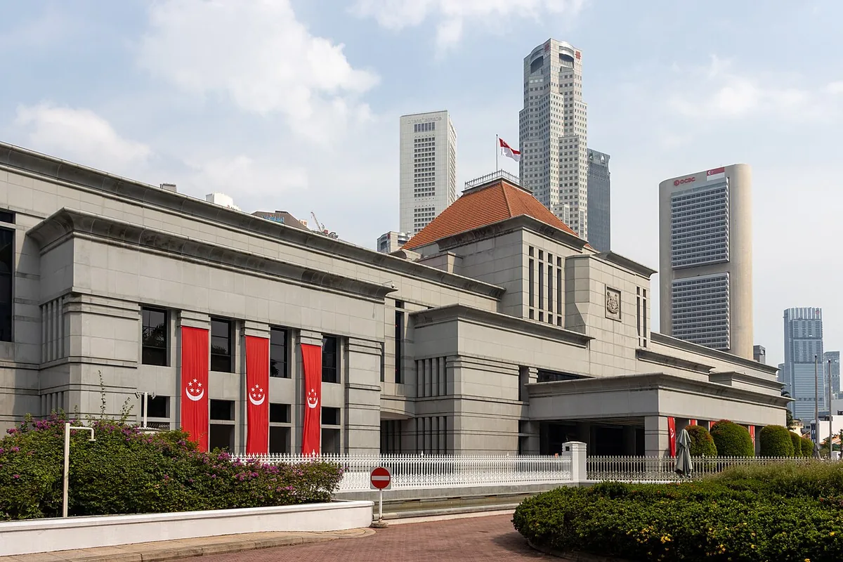 Bâtiment du Parlement de Singapour, siège du régime parlementaire monocaméral de la République