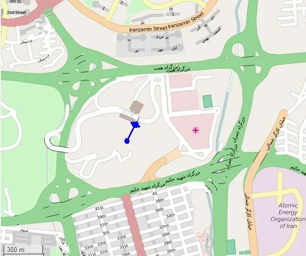 Carte de localisation situant Téhéran et ses quartiers au pied de la chaîne de l'Elbourz au nord de l'Iran