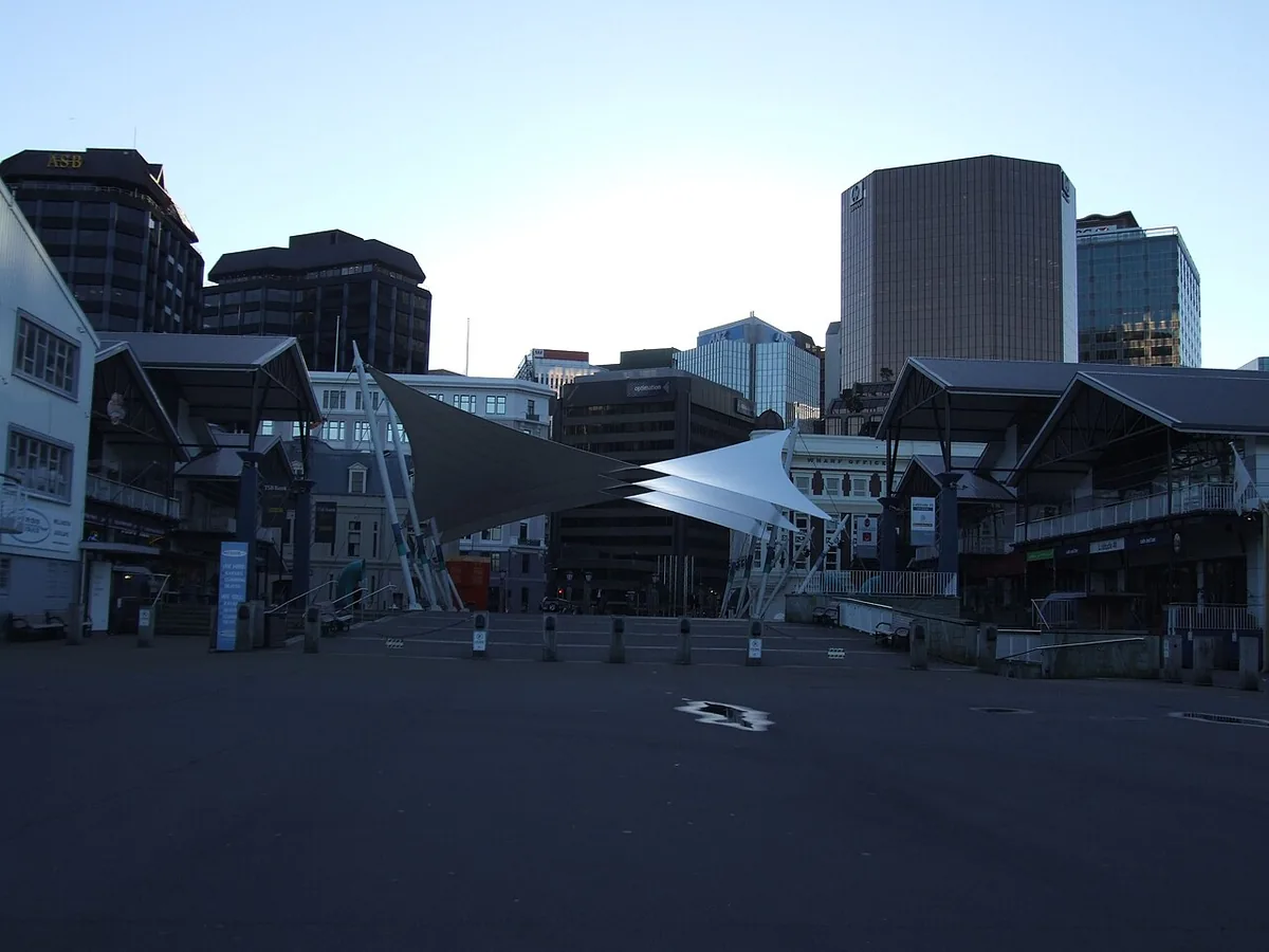 Centre-ville de Wellington vu depuis les hauteurs, capitale culturelle et créative de la Nouvelle-Zélande