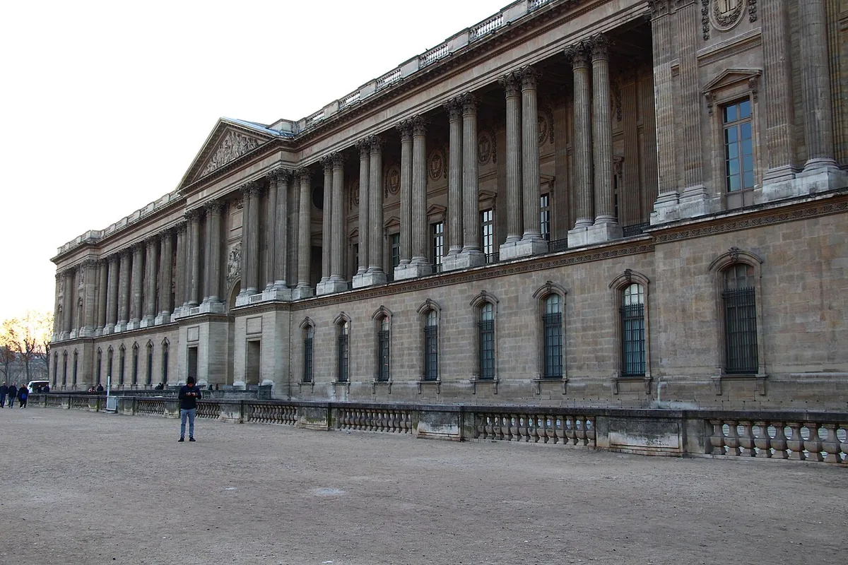 La colonnade de Perrault, façade orientale classique du Louvre, future nouvelle entrée du musée prévue pour 2031