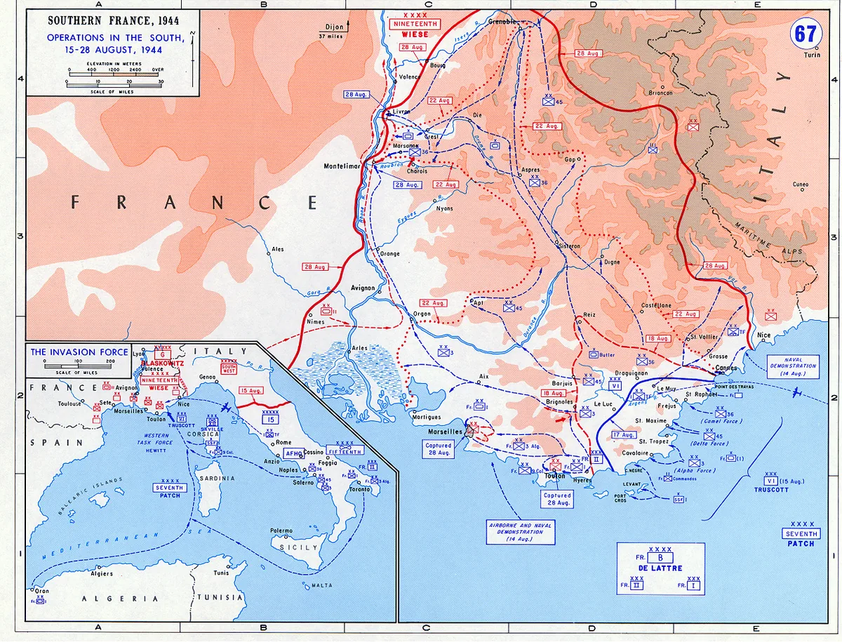 Le débarquement de Provence
