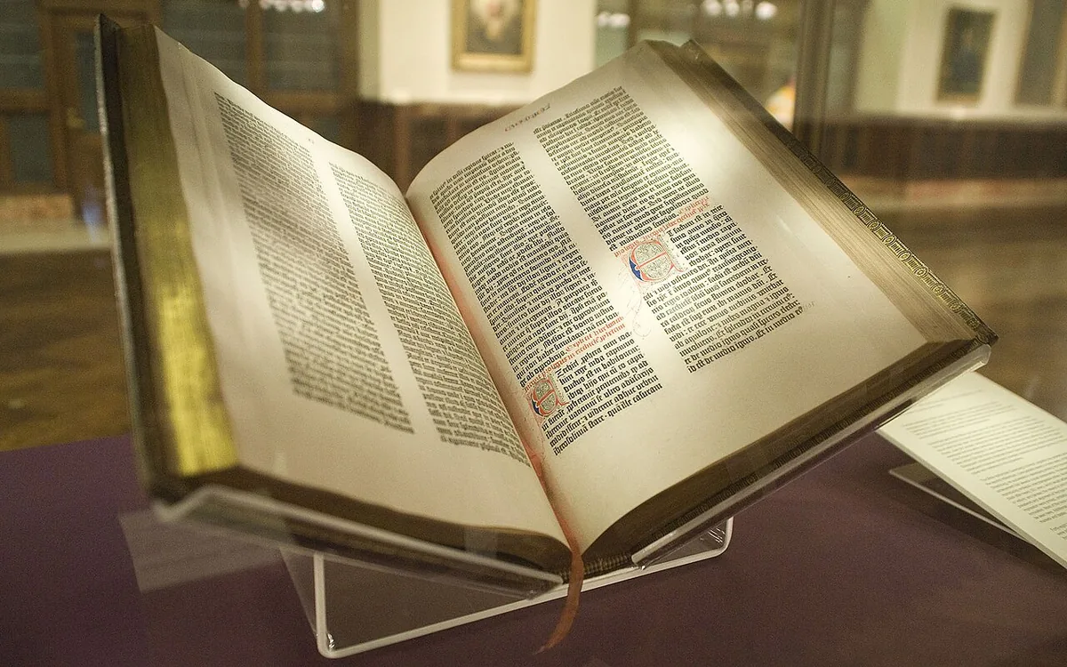 Exemplaire de la Bible de Gutenberg conservé à la New York Public Library, dit exemplaire Lenox