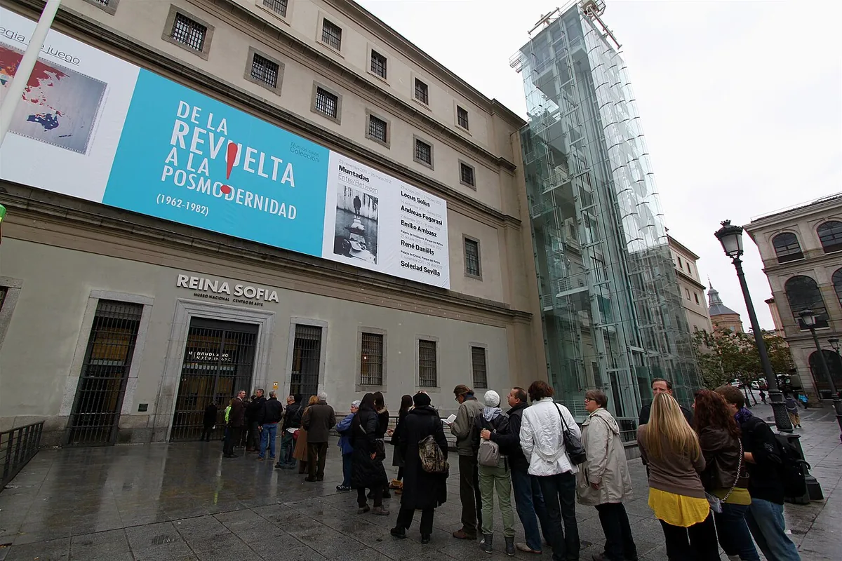 Façade du musée Reina Sofía à Madrid, où Guernica est conservé depuis 1992