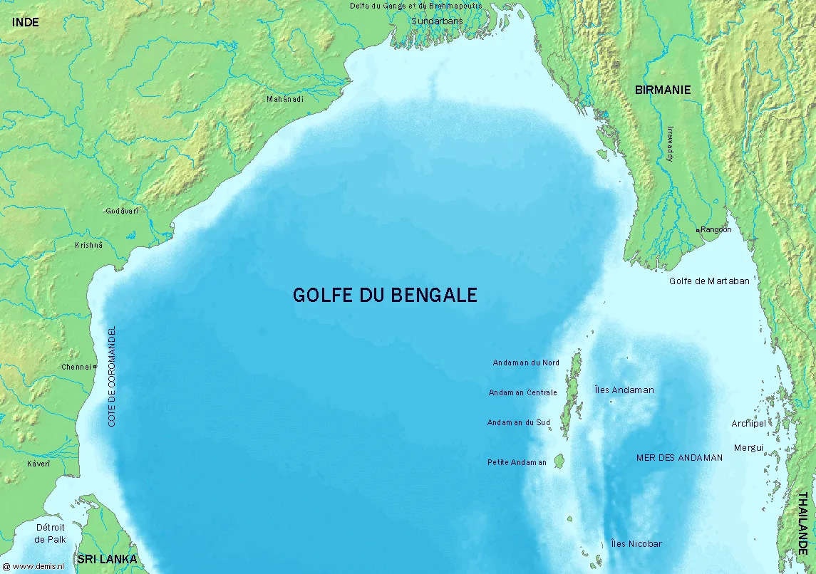 Le golfe du Bengale