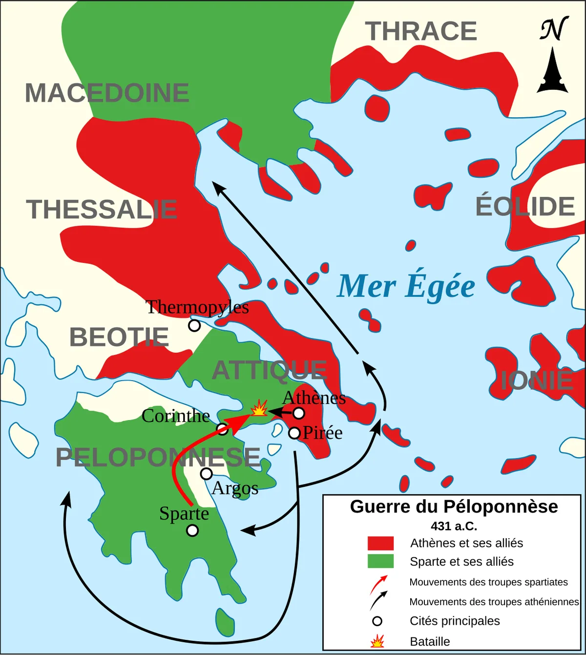 La guerre du Péloponnèse