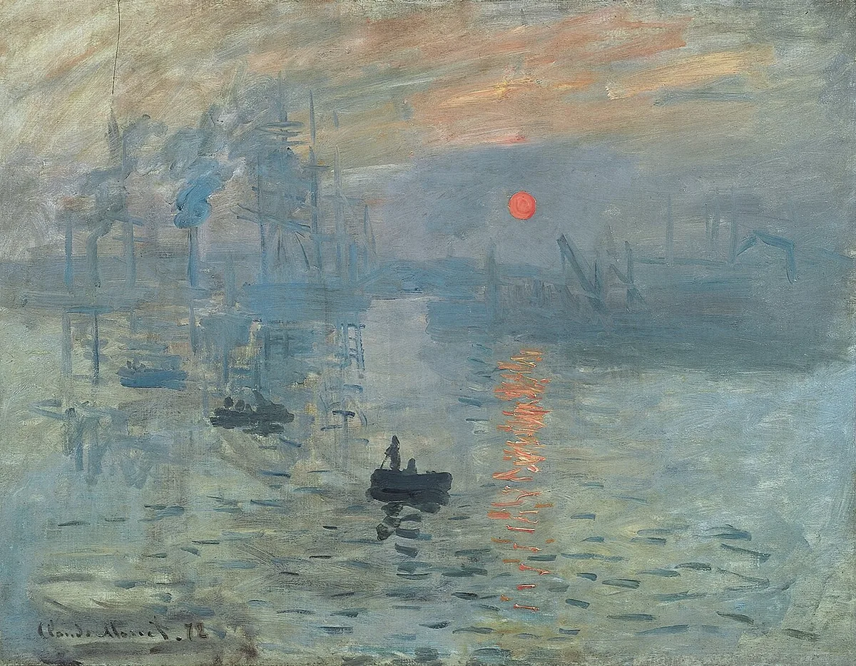Impression, soleil levant de Claude Monet, tableau fondateur du nom de l’impressionnisme