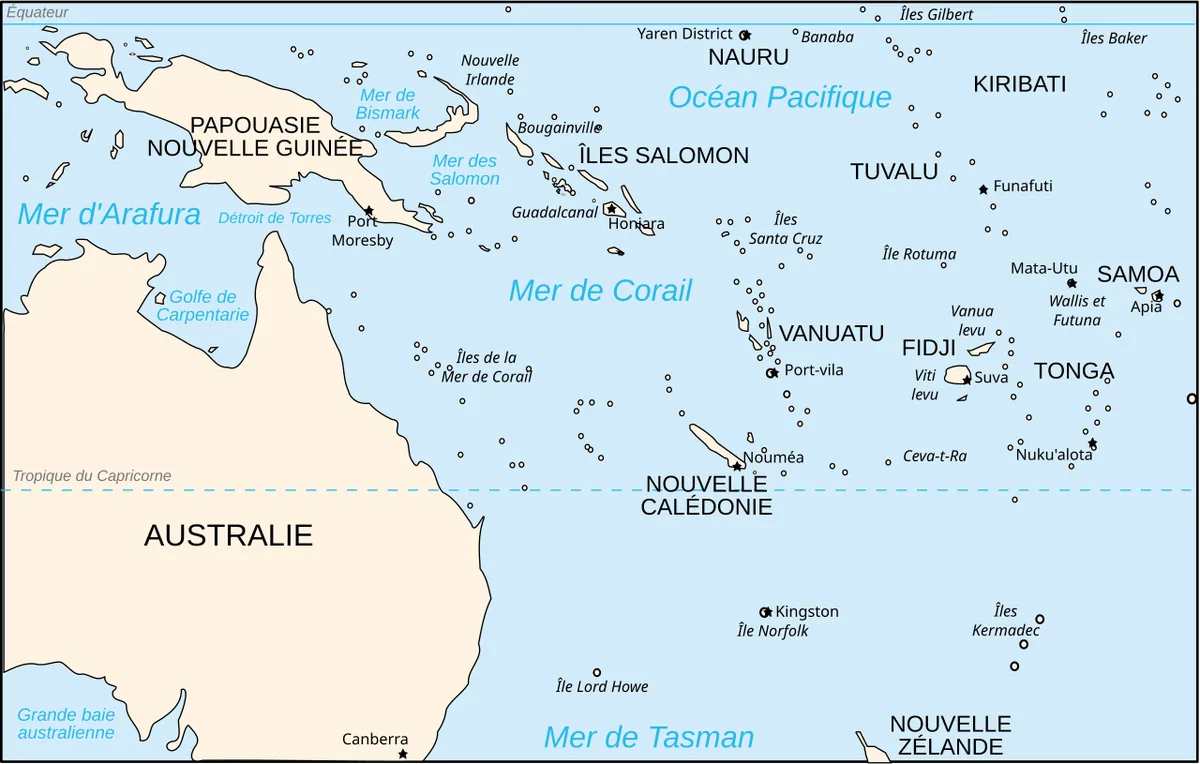 La mer de Corail