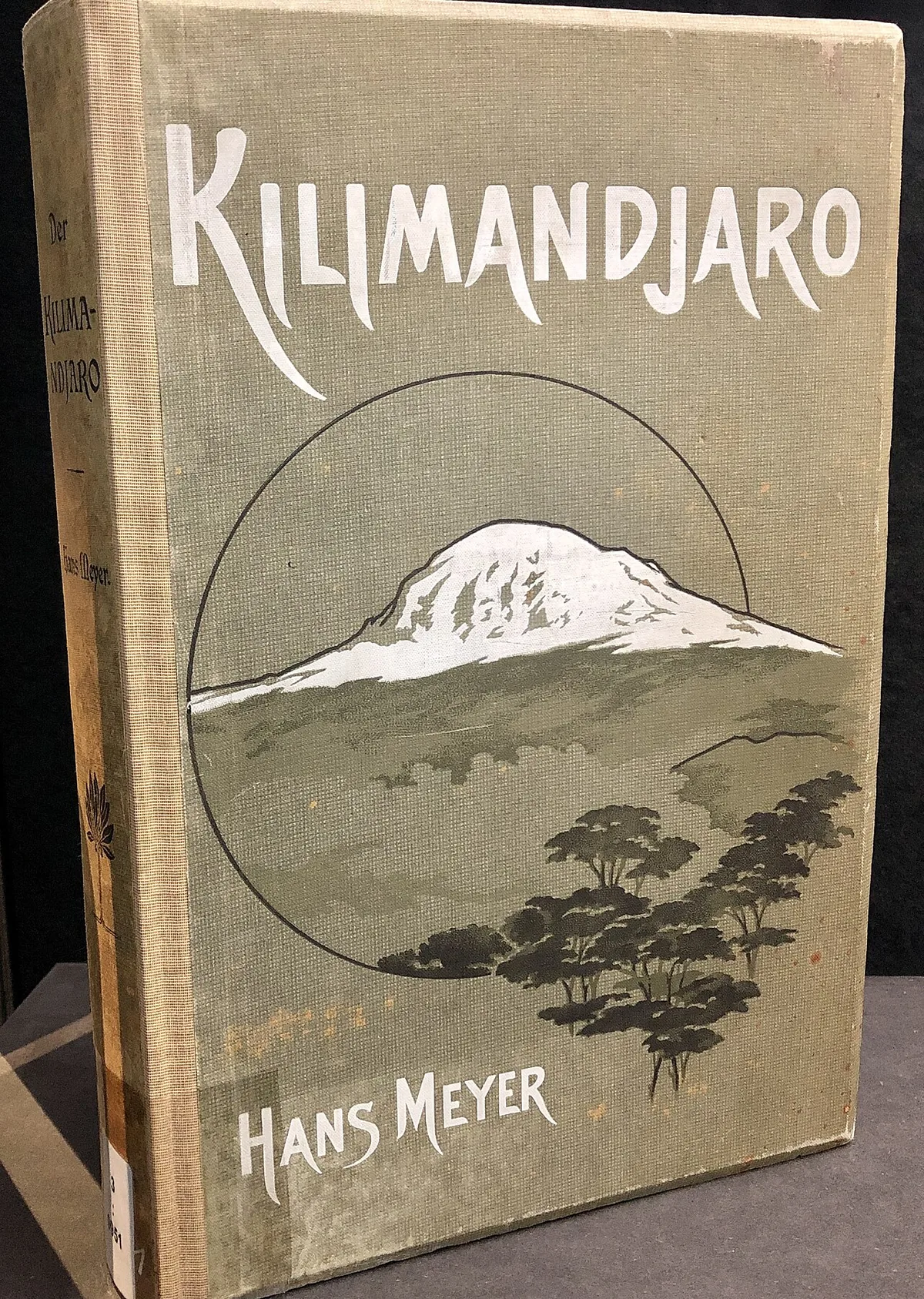 Page de titre de l'ouvrage de Hans Meyer relatant la première ascension du Kilimandjaro