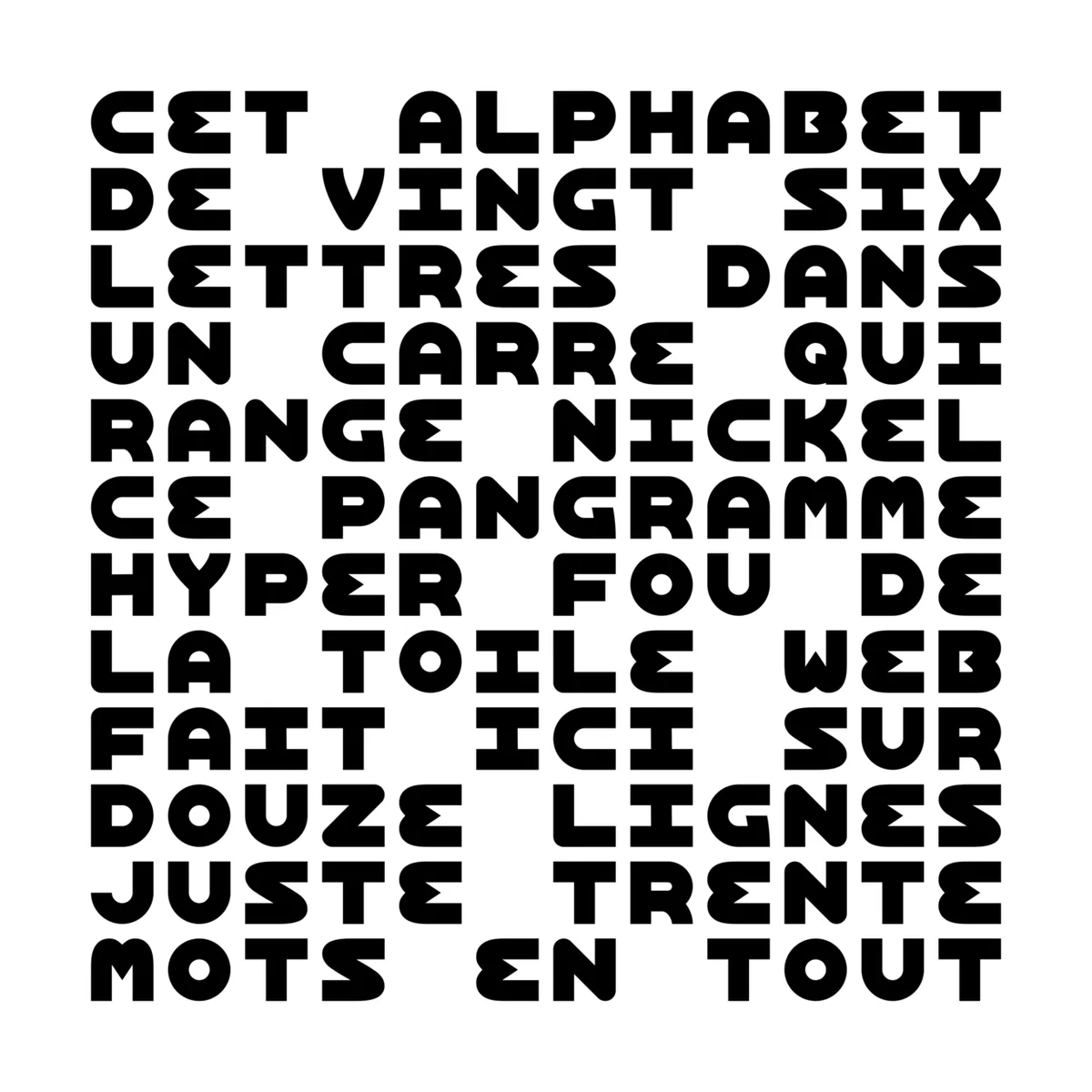 Un pangramme