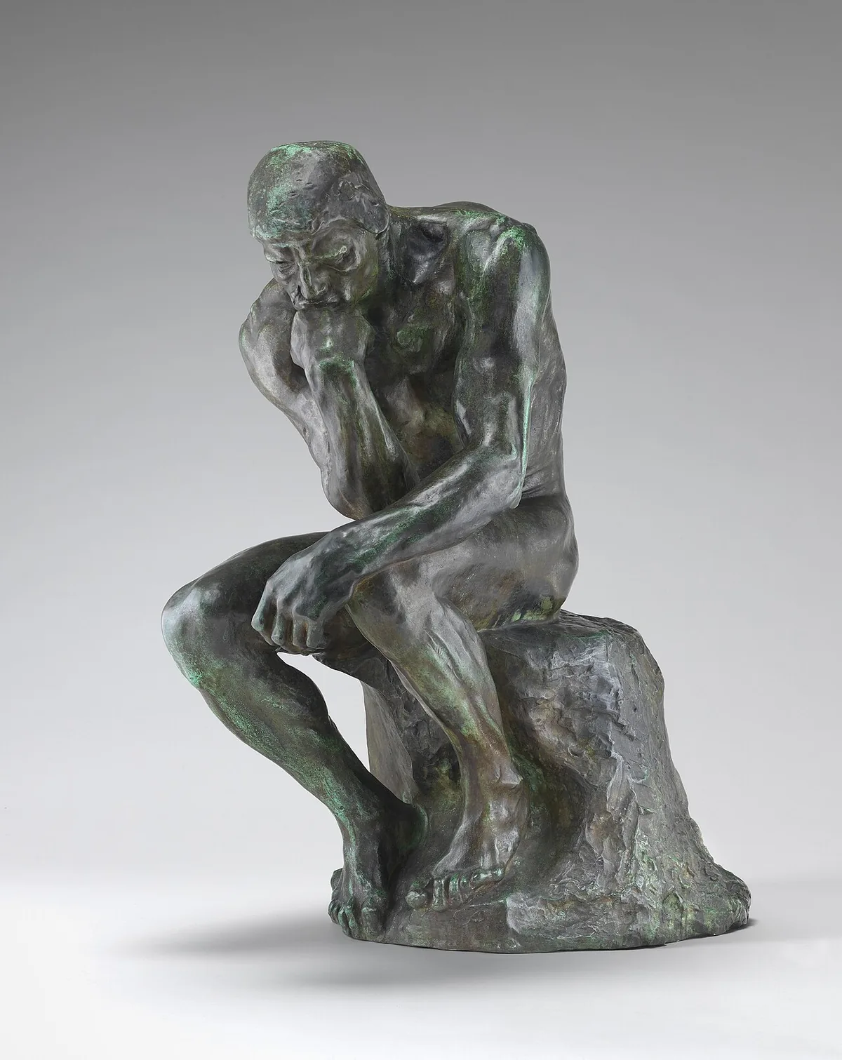 Le Penseur d'Auguste Rodin, fonte en bronze de format réduit conservée à la National Gallery of Art de Washington