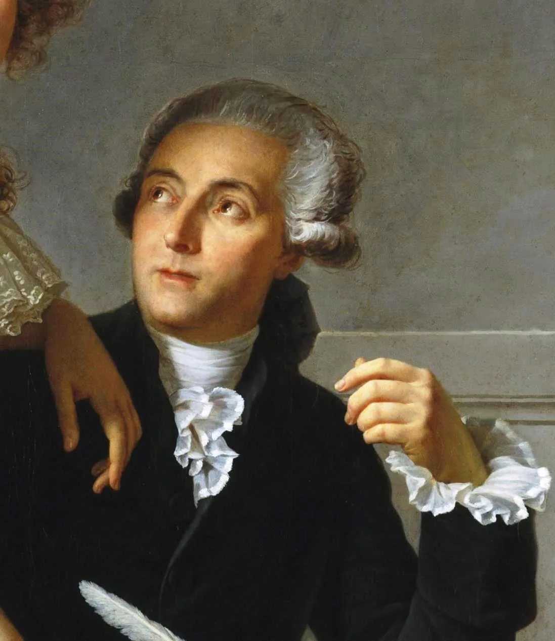 Portrait d'Antoine Lavoisier peint par Jacques-Louis David, le chimiste qui nomma l'oxygène en 1777