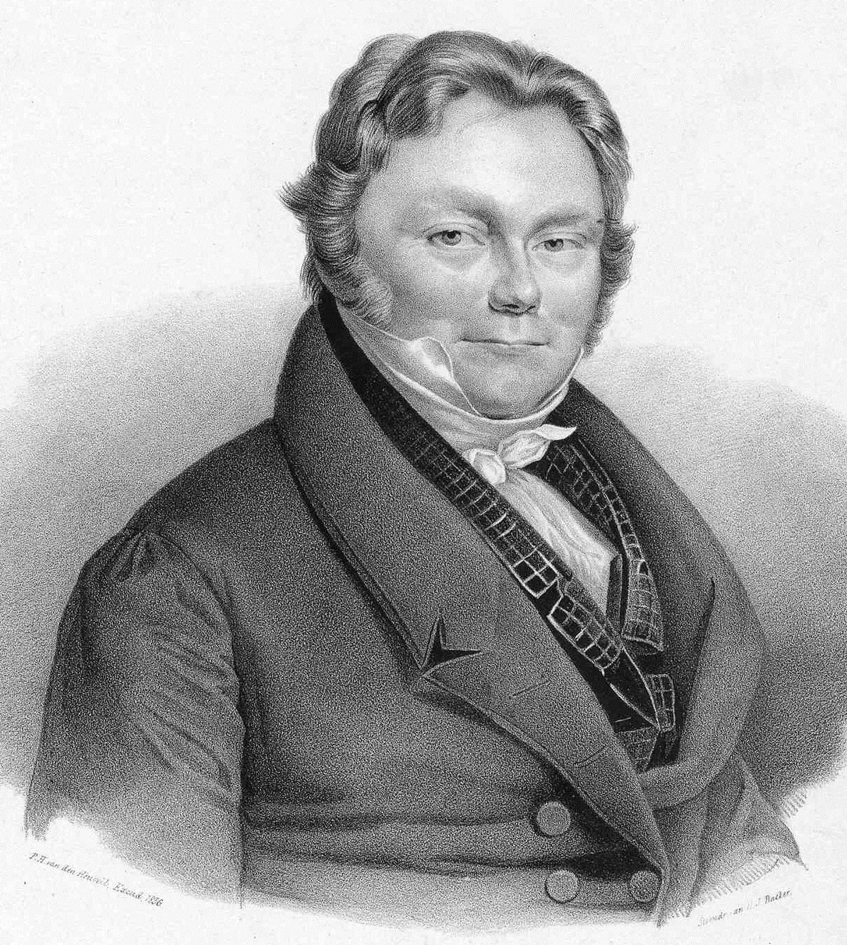 Portrait gravé du chimiste suédois Jöns Jacob Berzelius, auteur du système moderne de symboles chimiques