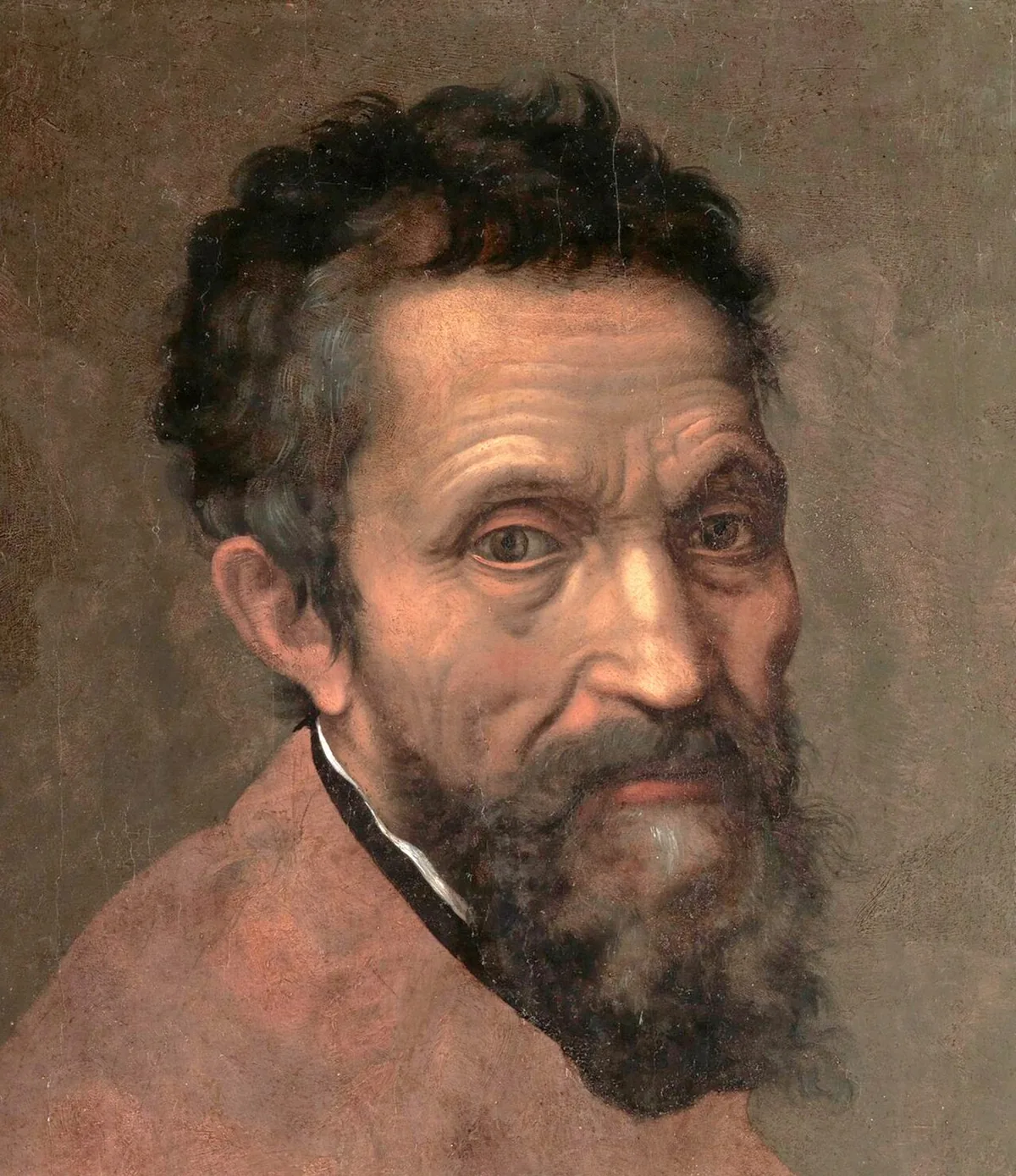Portrait de Michel-Ange Buonarroti peint par Daniele da Volterra vers 1545