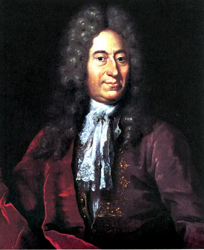 Portrait d'Ole Rømer, astronome danois qui démontra en 1676 la finitude de la vitesse de la lumière