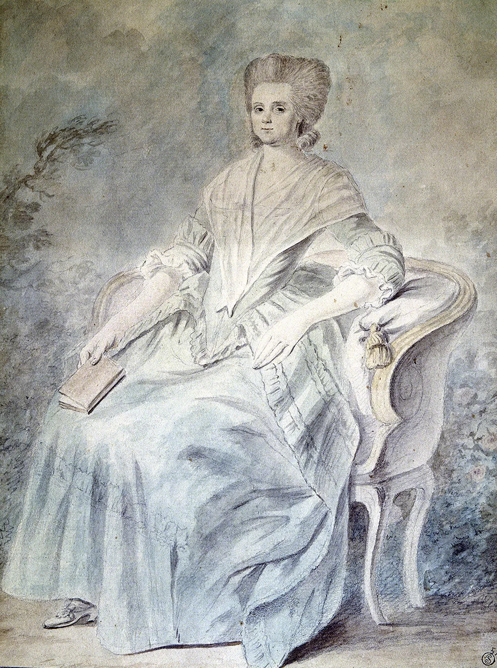 Portrait d'Olympe de Gouges, autrice de la Déclaration des droits de la femme et de la citoyenne en 1791