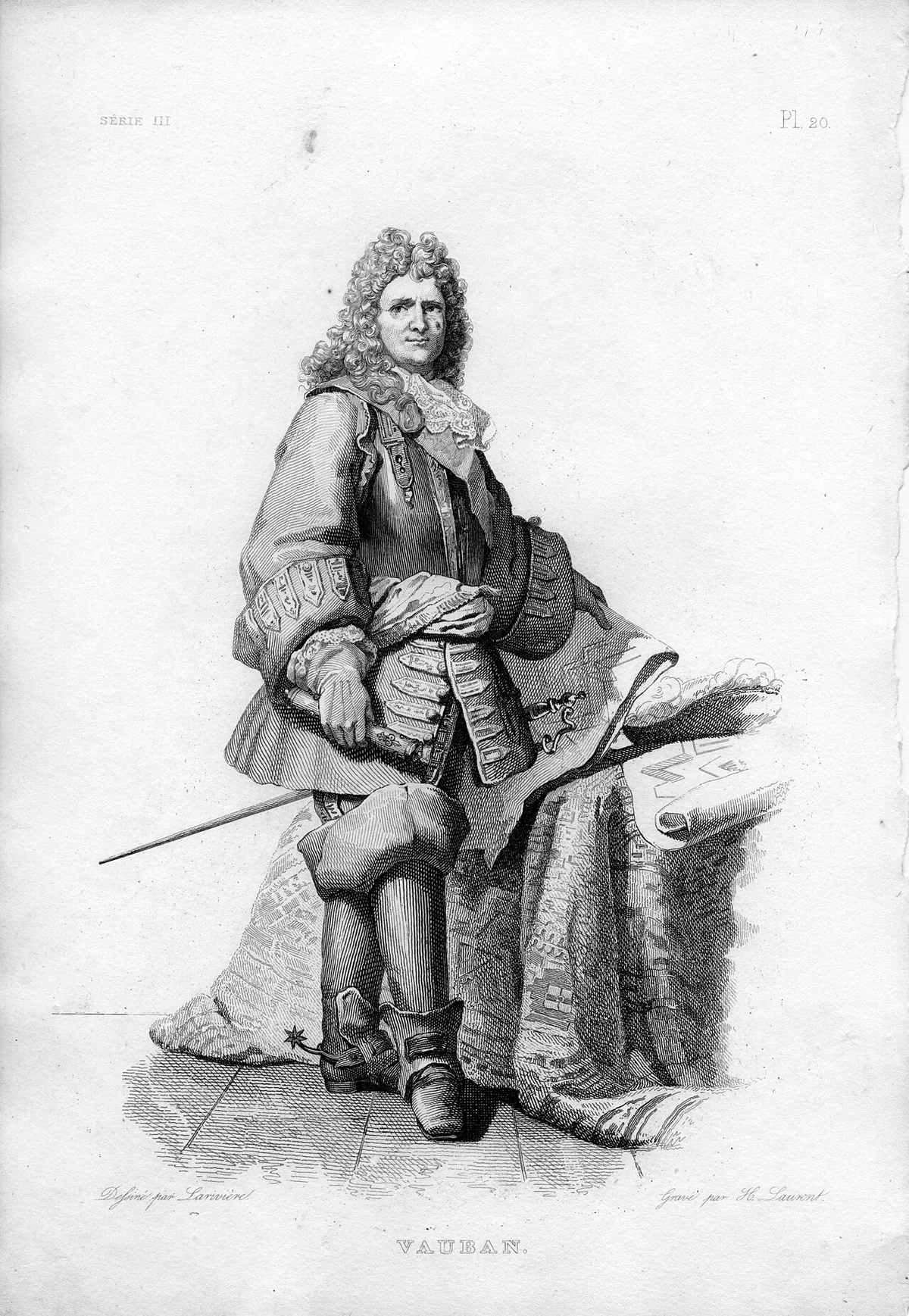 Portrait peint de Sébastien Le Prestre de Vauban, ingénieur militaire de Louis XIV