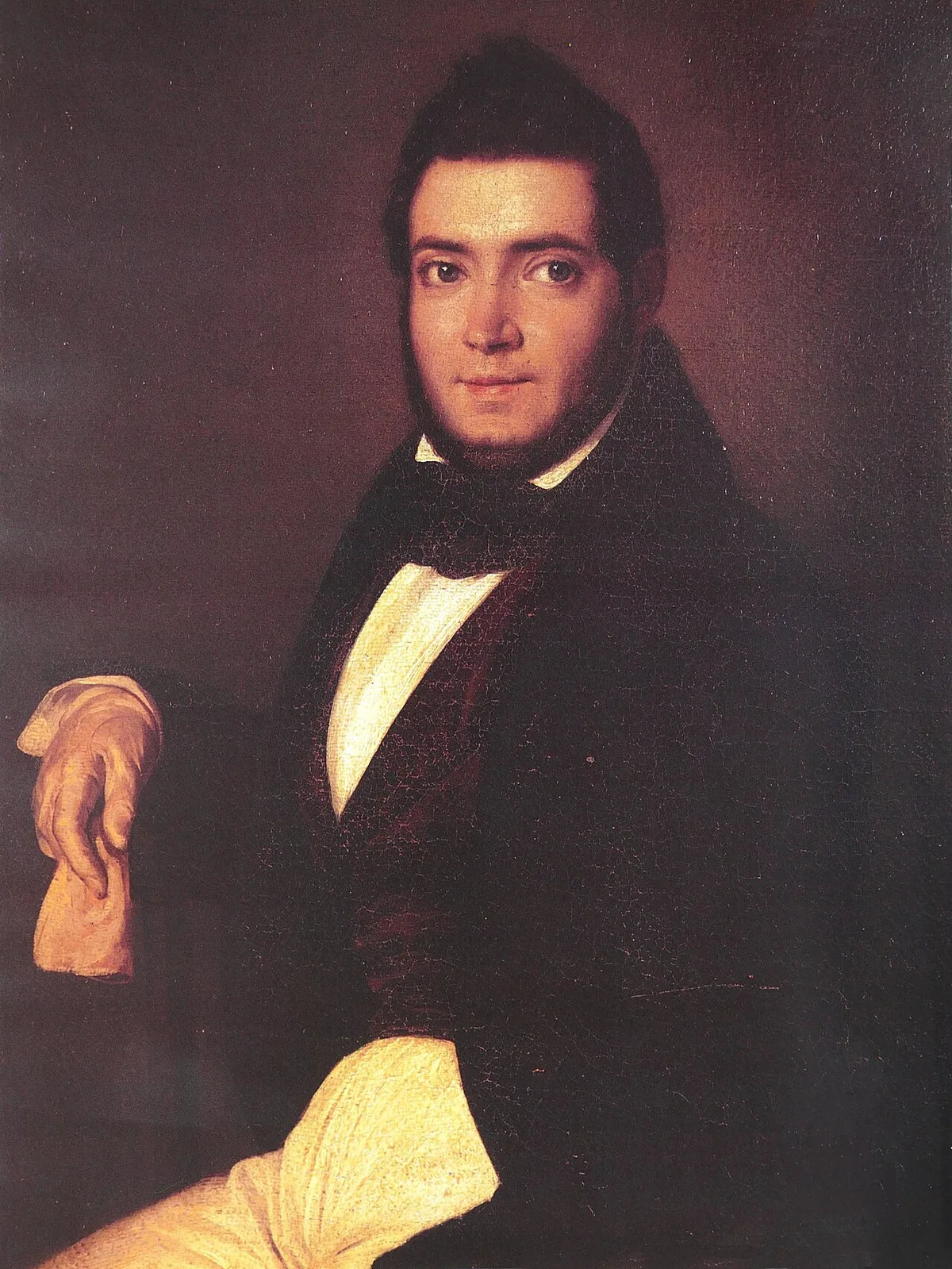 Portrait peint de Stendhal, de son vrai nom Henri Beyle, écrivain français du XIXe siècle