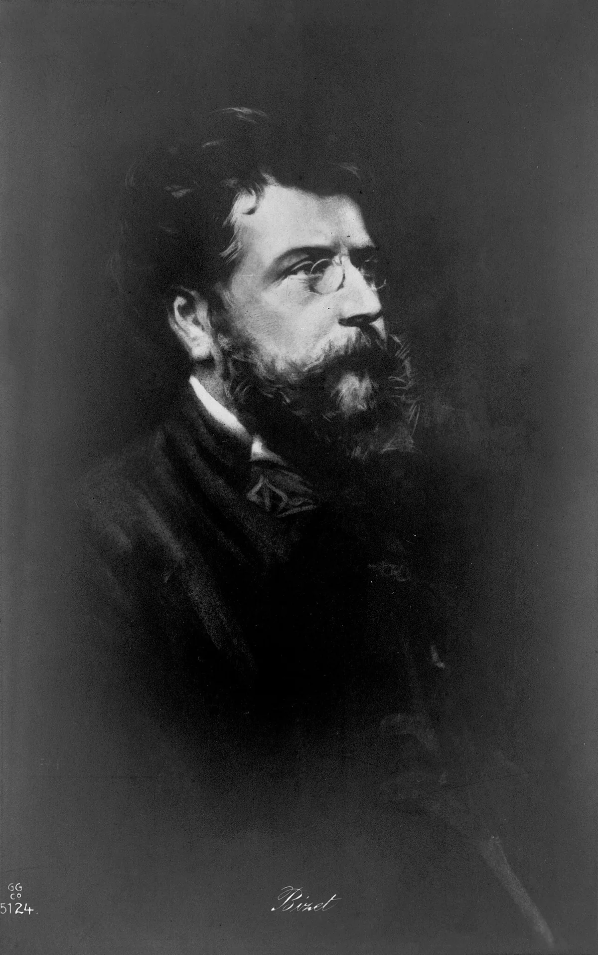 Portrait photographique de Georges Bizet vers 1860, jeune compositeur français en costume sombre