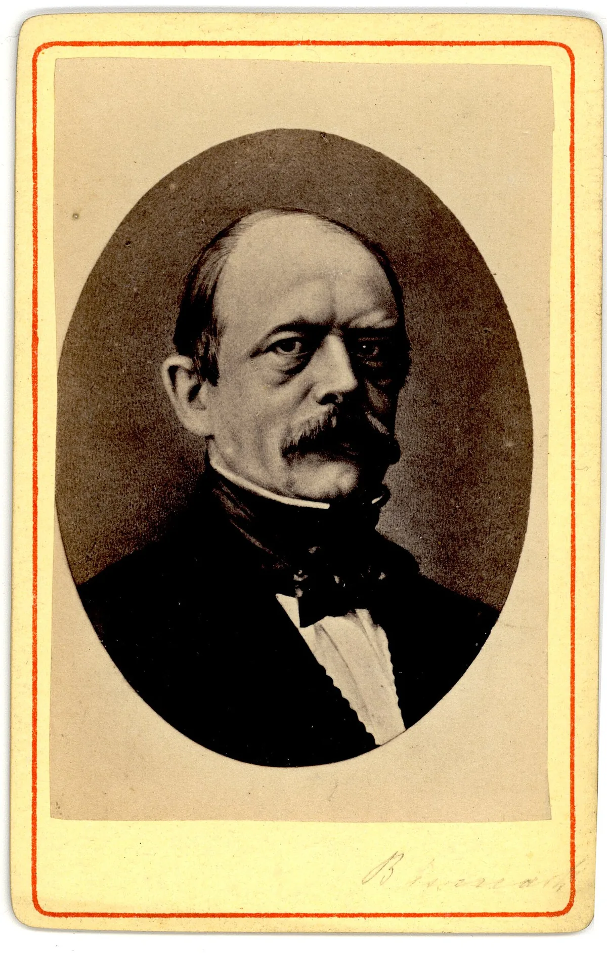 Portrait photographique d’Otto von Bismarck vers 1865-1870, principal artisan politique de l’unification allemande