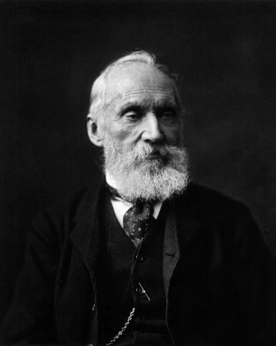 Portrait photographique de William Thomson, Lord Kelvin, physicien britannique qui a donné son nom à l'unité de température