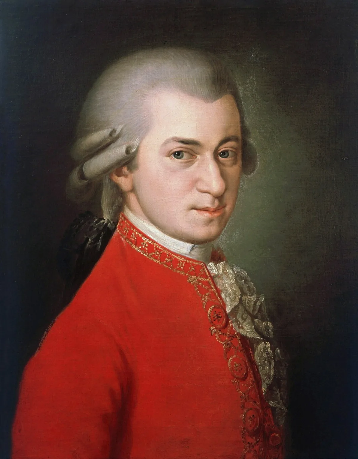 Portrait posthume de Wolfgang Amadeus Mozart peint par Barbara Krafft en 1819