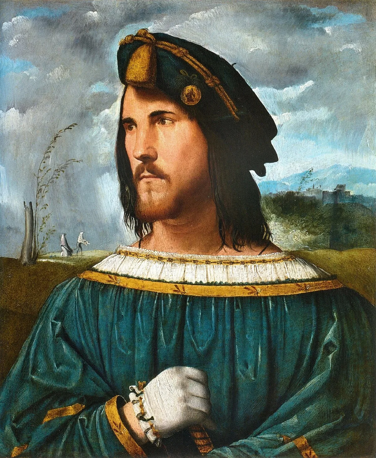 Portrait présumé de César Borgia par Altobello Melone, modèle du prince nouveau chez Machiavel
