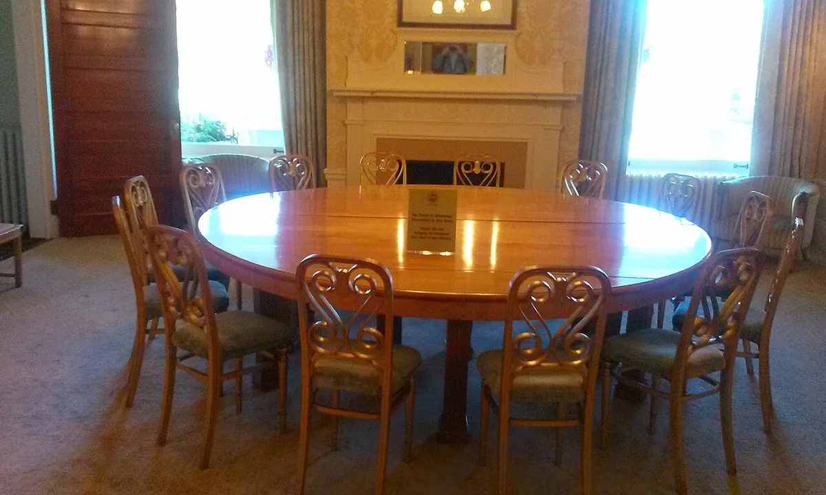 Salle dorée de l’hôtel Mount Washington où furent signés les accords de Bretton Woods