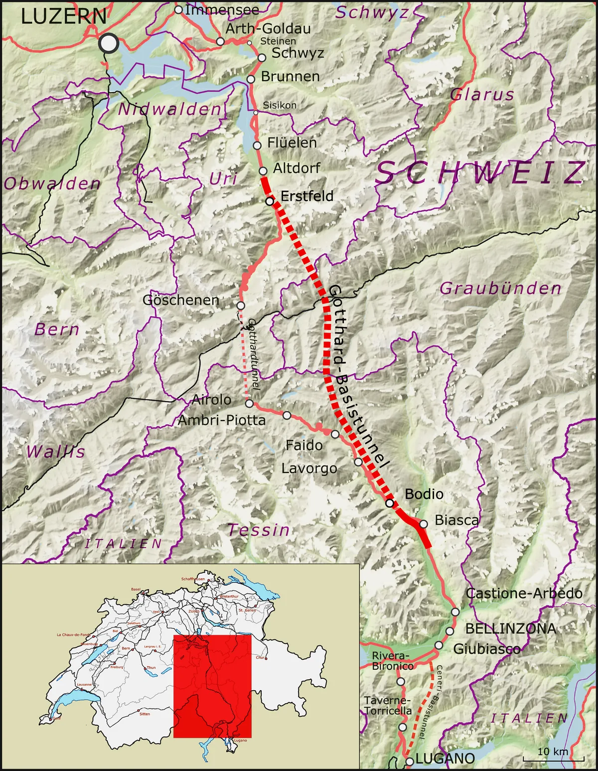 Le tunnel de base du Saint-Gothard