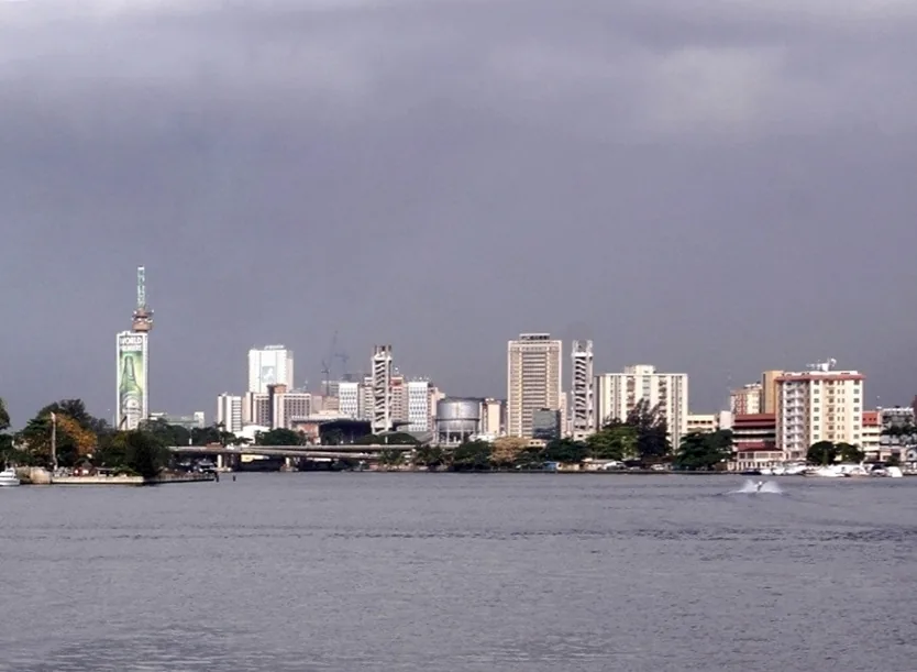 Vue de Lagos, ancienne capitale et poumon économique du Nigeria sur la côte atlantique
